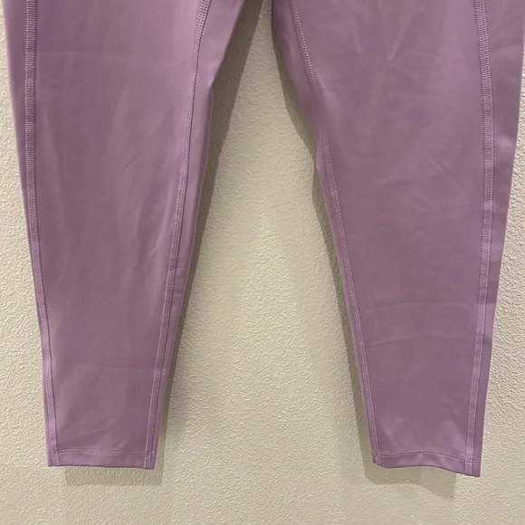 Girlfriend Collective #4008 High Waist 7/8 Leggings Small Purple - Picture 3 of 8